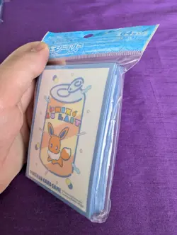 New Pokemon Center Japan - Eevee Mix Au Lait Can 64 Sleeves , read details - Image 3