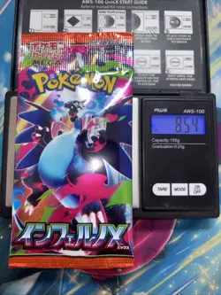 Heavy 8.54g Pokemon Sealed Inferno X Japanese Booster Pack - Image 1