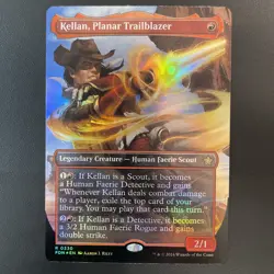 Kellan, Planar Trailblazer - MANA FOIL BORDERLESS - Foundations - NM MTG - Image 1