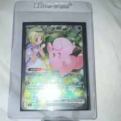 Pokemon Lillie's Clefairy Ex Special Illustration Rare Holo 184/159 Sv09 - Image 1