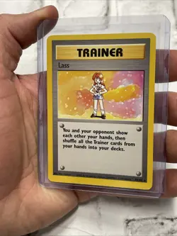Lass - 75/102 - Base Set Unlimited Rare Trainer Pokemon TCG 1999 - NM Near Mint - Image 2