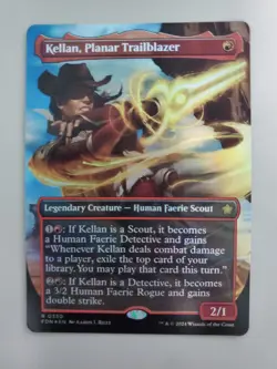 MTG Kellan, Planar Trailblazer Foundations 0330 Foil Borderless Rare - Image 1