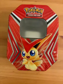 Empty Pokemon TCG Tin - Victini - Black & White 2011 - Image 1