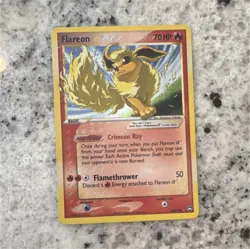 Pokemon Flareon Star 100/108 Power Keepers Holo Ultra Rare Basic 70 HP English - Image 1