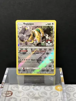 Regigigas 84/111 Crimson Invasion League Challenge Promo 2nd Place LP Pokemon - Image 1