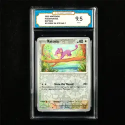 TQG 9.5 MINT+ 2023 Pokemon ENG Rattata 019/165 C - Image 1