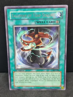 Yugioh - Talisman of Trap Sealing - AST-044 Rare 1st Edition NM - Image 1