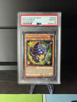 YUGIOH Secret Rare Magikuriboh MP23-EN002 1st Edition PSA 10 2023 - Image 1