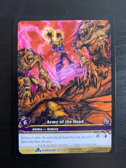 World of Warcraft WoW TCG Promo - EA Army of the Dead - Image 1