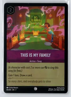 This Is My Family #81/204 Archazia's Island Foil Disney Lorcana - Image 1