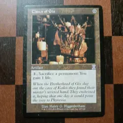 Mtg Claws of Gix MP Time Spiral Magic the Gathering Artifact Card Saga - Image 2