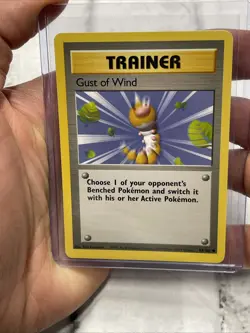 Gust of Wind 93/102 Base Set Pokemon Card 1999 NM/MT English Vintage TCG WOTC - Image 1