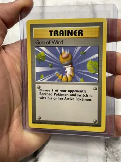 Gust of Wind 93/102 Base Set Pokemon Card 1999 NM/MT English Vintage TCG WOTC - Image 2