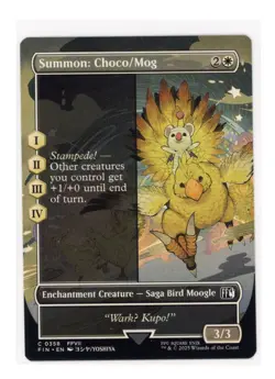 Summon: Choco/Mog (Borderless) C 0358 Regular Final Fantasy MTG Card NM - Image 1