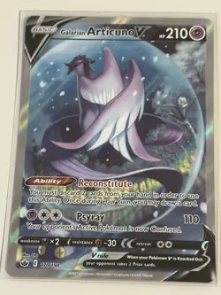 Pokemon TCG Chilling Reign Galarian Articuno v Alternate Full Art Card 170/198 - Image 1