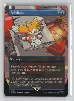 Magic the Gathering Secret Lair Sonic Rainbow Foil Fabricate 2090 - Image 1