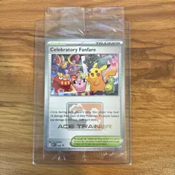 2025 Pokemon Celebratory Fanfare Ace Trainer Reward Card SEALED PROMO - Image 1