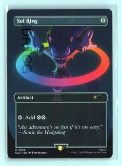 Magic the Gathering Secret Lair Sonic Sol Ring (2093) Non Foil - Image 1