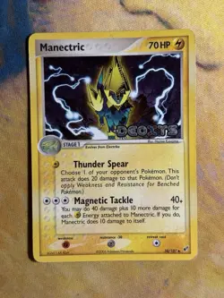Manectric 38/107 Ex Deoxys Reverse Holo Foil Stamped Pokemon Card HP - Image 2