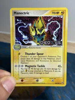 Manectric 38/107 Ex Deoxys Reverse Holo Foil Stamped Pokemon Card HP - Image 3