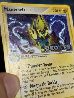 Manectric 38/107 Ex Deoxys Reverse Holo Foil Stamped Pokemon Card HP - Image 5