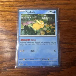 Pokemon Psyduck 007 Promo SWIRL!!! PERFECT CARD!!! - Image 1