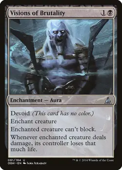 Visions of Brutality Oath of the Gatewatch MTG NM - Image 1
