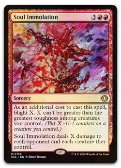 Soul Immolation #156 (Foil) (NM) ECL Magic MTG - Image 1