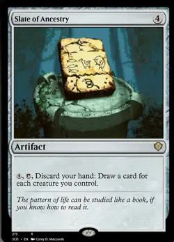 Slate of Ancestry Light Play, English Magic the Gathering MTG Starter Commander - Image 1