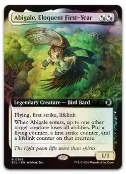 Abigale, Eloquent First-Year (Extended Art) #368 (Foil) (NM) ECL Magic MTG - Image 1