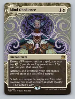 Blind Obedience R Wilds of Eldraine: Enchanting Tales 1 NM - Image 1