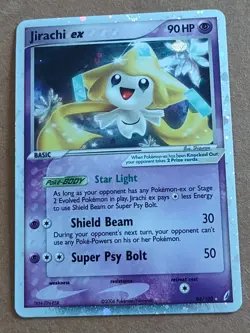Pokemon Jirachi ex Ultra Rare Holo 94/100 Crystal Guardians 2006 90 HP Card - Image 1