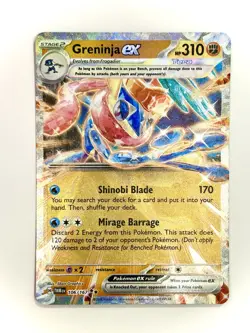 Pokemon Card Greninja ex 106/167 Double Rare Twilight Masquerade Near Mint - Image 1