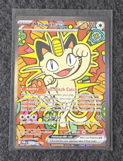 Pokemon TCG Meowth ex 121/088 Special Illustration Rare Perfect Order SIR - Image 1