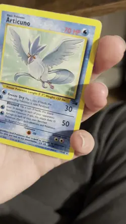 Pokemon TCG Articuno 17/62 Non Holo/Regular Fossil Set WOTC Vintage LP - Image 2