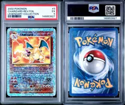 2002 POKEMON LEGENDARY COLL. #3 CHARIZARD REVERSE HOLO FOIL PSA 5 - Image 4