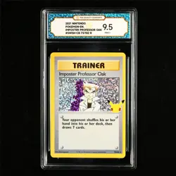 TQG 9.5 MINT+ 2021 Pokemon ENG Imposter Professor Oak 73/102 R - Image 2