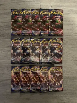 Pokemon TCG Sword & Shield Base Set Booster Pack (x15) - New & Sealed - Image 1