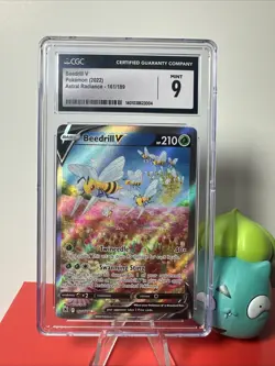 CGC 9 Beedrill V 161/189 Alt Art - Astral Radiance - Pokemon TCG - SHIPS FAST - Image 1