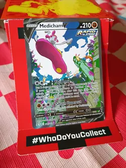 Pokemon TCG - Evolving Skies - Medicham V - 186/203 - Alt Art Ultra Rare - Image 2