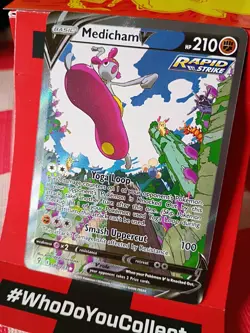 Pokemon TCG - Evolving Skies - Medicham V - 186/203 - Alt Art Ultra Rare - Image 3
