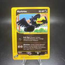Murkrow 79/144 Skyridge E-Reader Regular 2003 Vintage Pokemon TCG NM+ Clean -c - Image 1