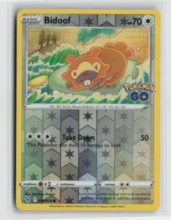Bidoof Common Pokemon GO 059/078 NM - Image 1