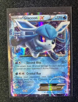 Glaceon EX 20/124 XY Fates Collide Holo - Pokemon TCG NM - Image 1