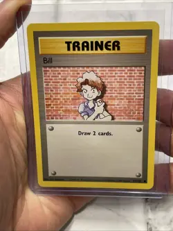 Trainer Bill 91/102 Pokemon TCG 1999 Base Set Unlimited Common Regular NM/MT Vtg - Image 1
