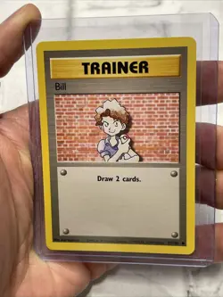 Trainer Bill 91/102 Pokemon TCG 1999 Base Set Unlimited Common Regular NM/MT Vtg - Image 2