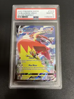 2022 Pokemon SWSH FA/Blaziken VMAX Silver Tempest Graded 10 PSA - Image 1
