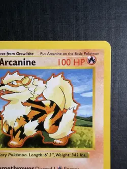 Pokemon TCG Arcanine Base Set (Shadowless) 023/102 Uncommon 100 HP 1999 Regular - Image 2