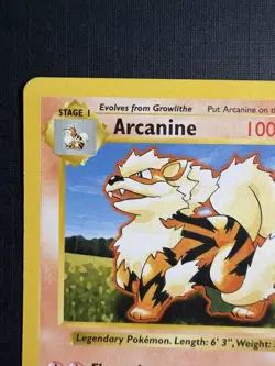 Pokemon TCG Arcanine Base Set (Shadowless) 023/102 Uncommon 100 HP 1999 Regular - Image 3