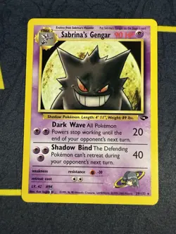 Pokemon: Sabrina's Gengar #29/132 Gym Challenge Non-holo RARE 2000 WOTC - LP - Image 1